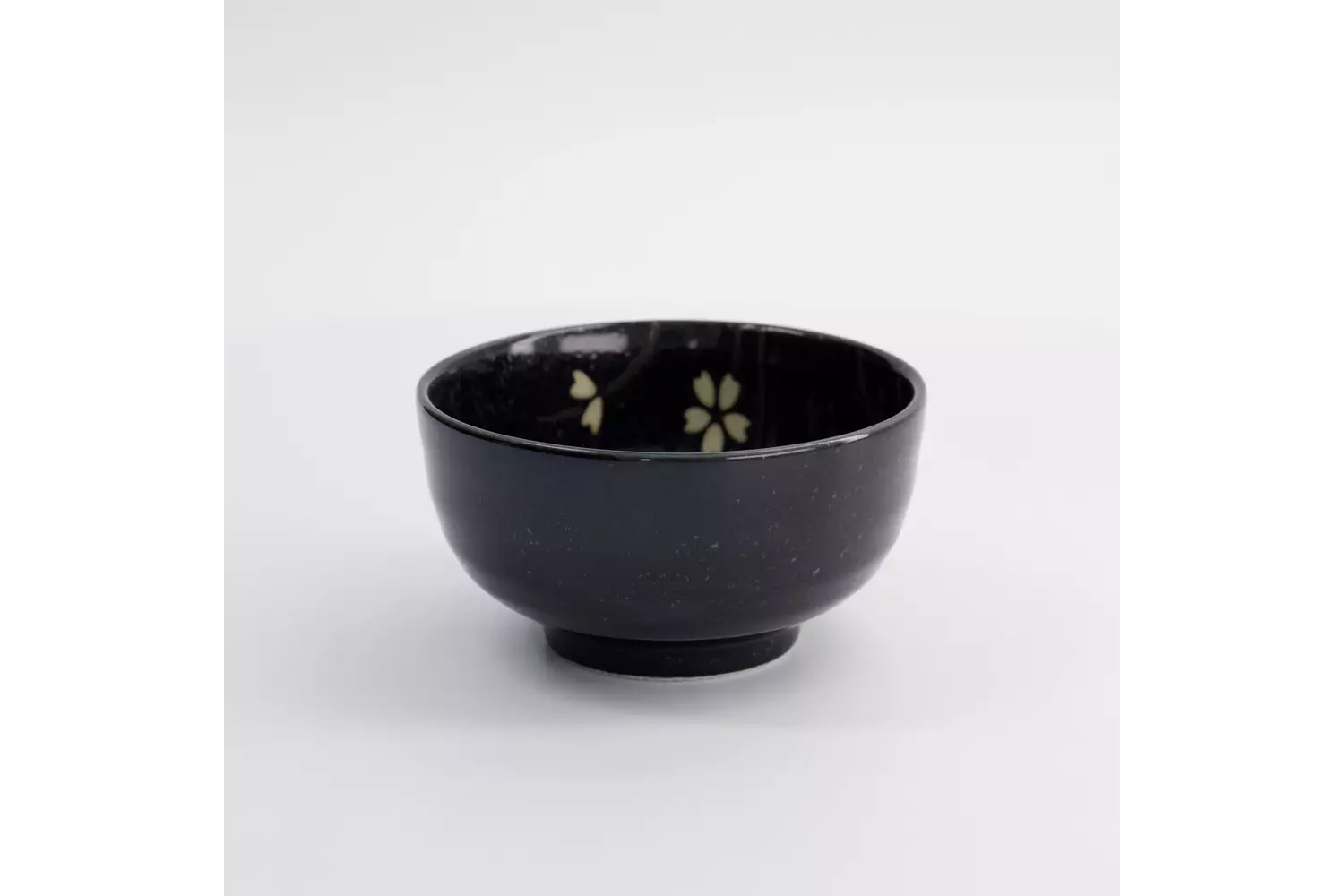 Tokyo Design Studio - Sakura Bowl 12.5x7cm Black 450ml 6pcs