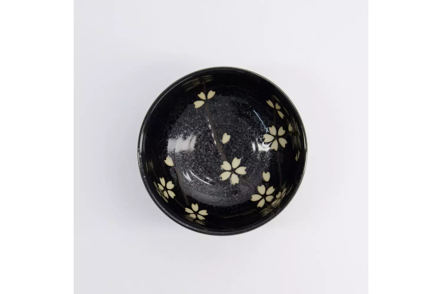 Tokyo Design Studio - Sakura Bowl 12.5x7cm Black 450ml 6pcs