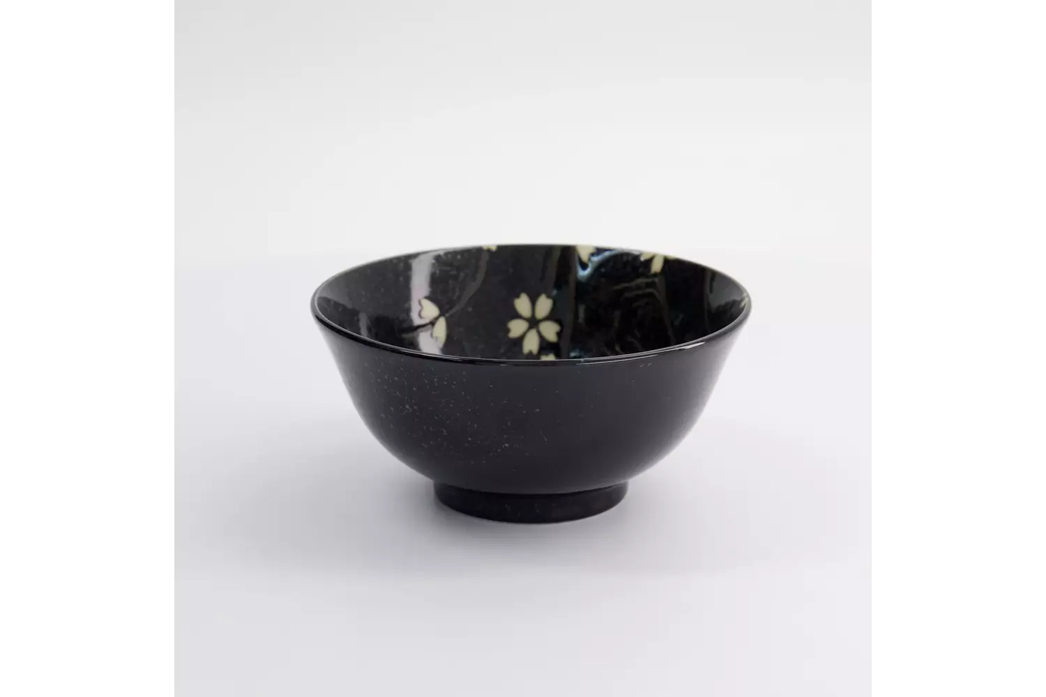 Tokyo Design Studio - Sakura Bowl 15.3x7.5cm Black 650ml 6pcs
