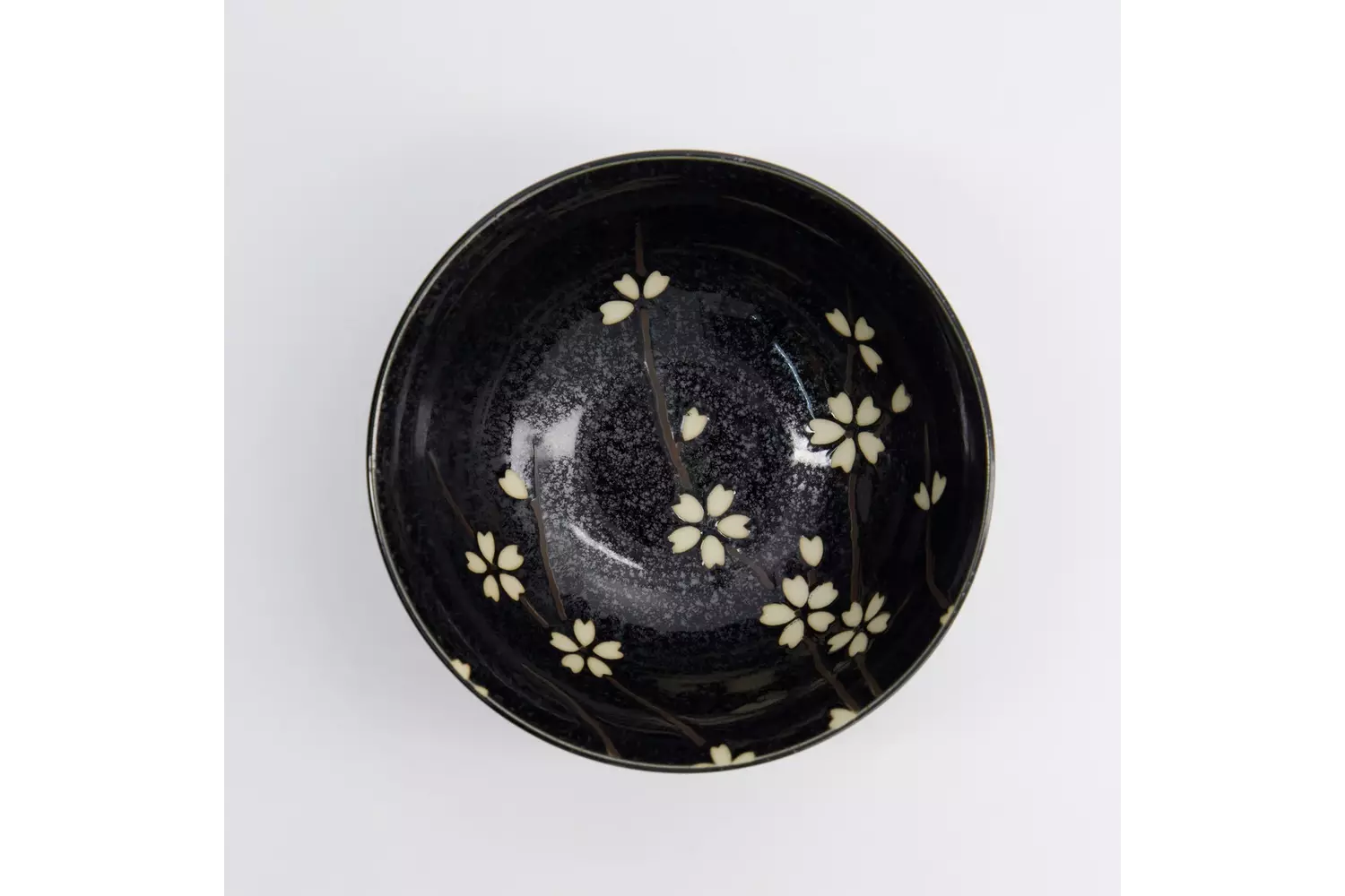 Tokyo Design Studio - Sakura Bowl 15.3x7.5cm Black 650ml 6pcs