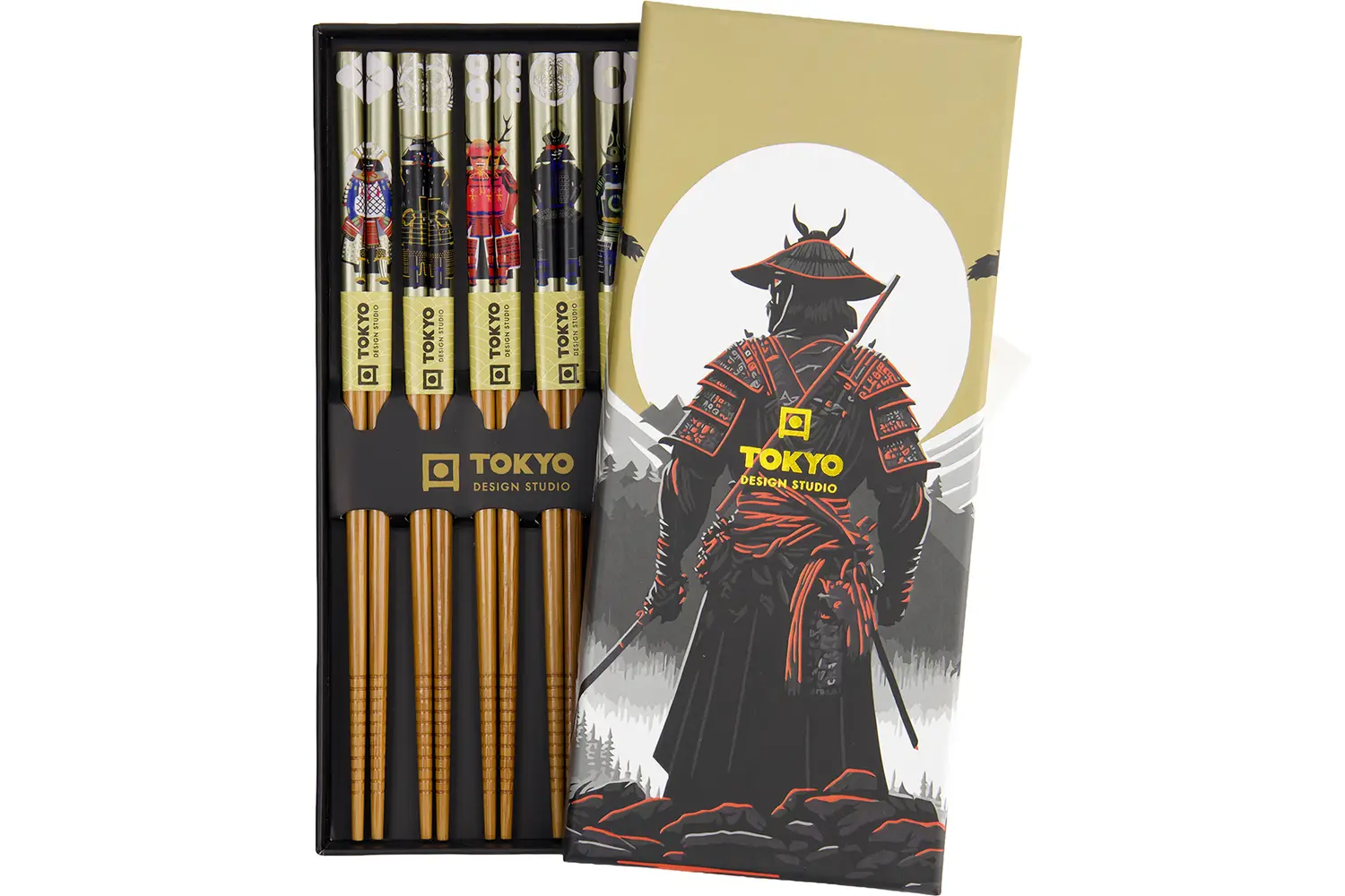 Tokyo Design Studio - Chopstick Samurai 5 pair Giftset 10 sets