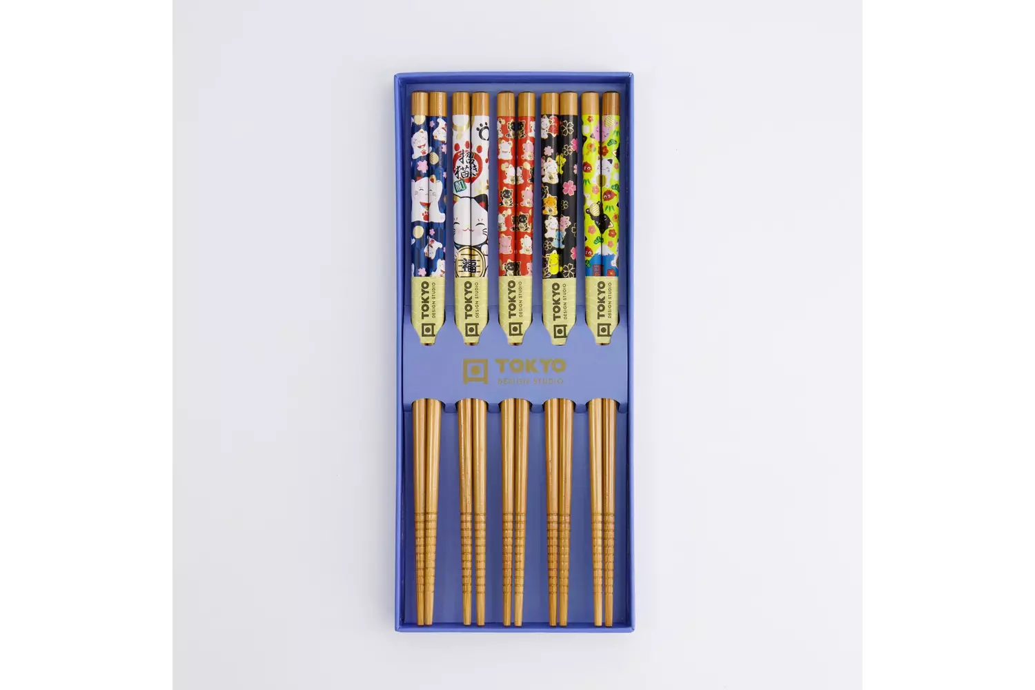 Tokyo Design Studio - Chopstick Giftset/5 Lucky Cat/Carp 10 sets