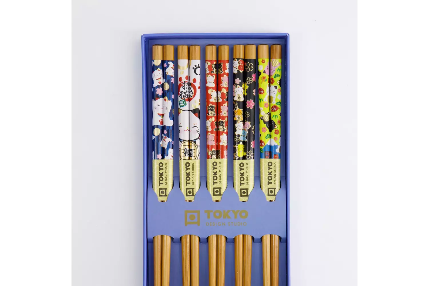 Tokyo Design Studio - Chopstick Giftset/5 Lucky Cat/Carp 10 sets