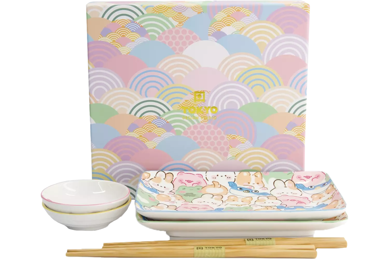 Tokyo Design Studio - Kawaii Sushi Giftset Animals 6pcs