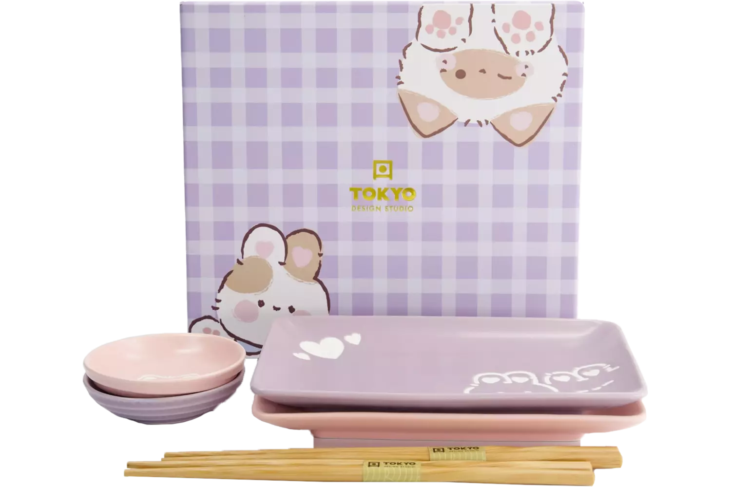 Tokyo Design Studio - Kawaii Sushi Giftset Rabbit/Cat 6pcs