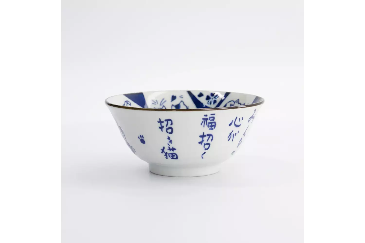 Tokyo Design Studio - Kawaii Tayo Bowl Cat Neko 14.9x6.7cm 500ml 6pcs