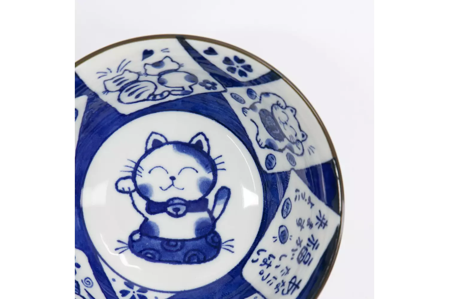 Tokyo Design Studio - Kawaii Tayo Bowl Cat Neko 14.9x6.7cm 500ml 6pcs