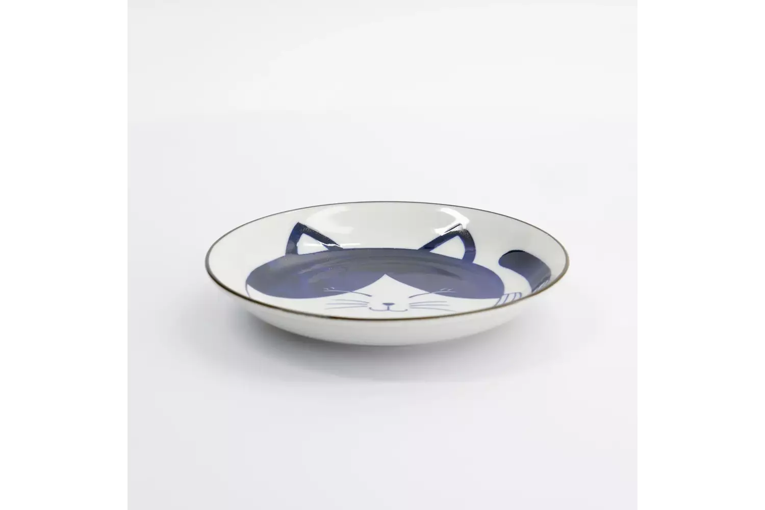 Tokyo Design Studio - Kawaii Round Plate Cat Neko 16.7x2.8cm 6pcs