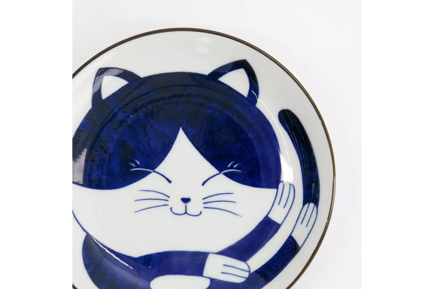 Tokyo Design Studio - Kawaii Round Plate Cat Neko 16.7x2.8cm 6pcs