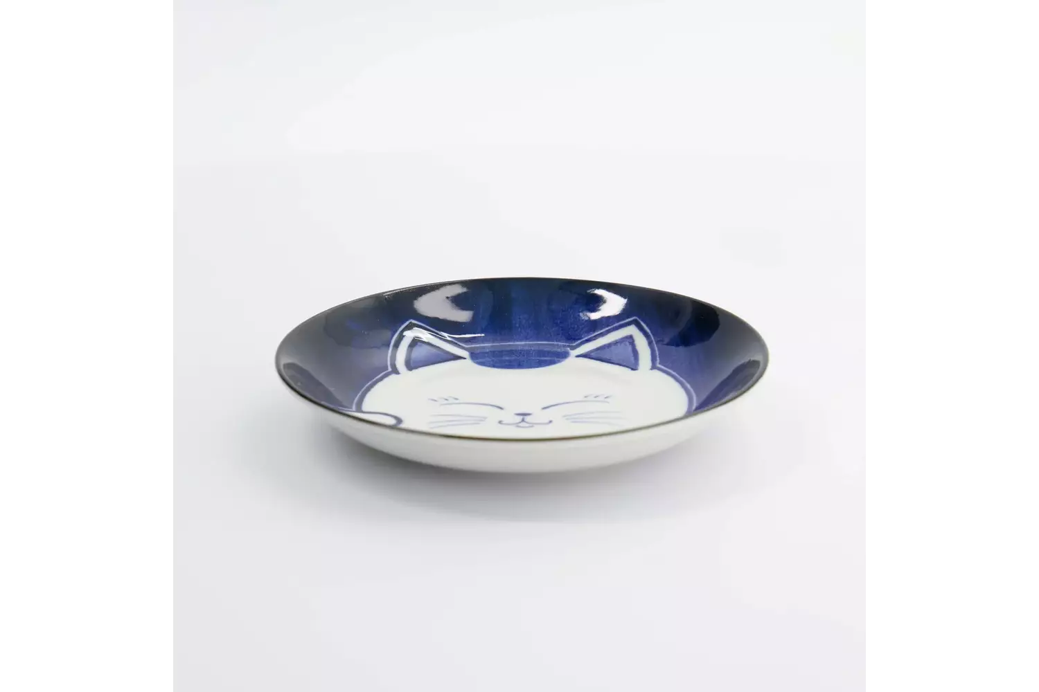 Tokyo Design Studio - Kawaii Round Plate Cat Neko 16.7x2.8cm F 6pcs