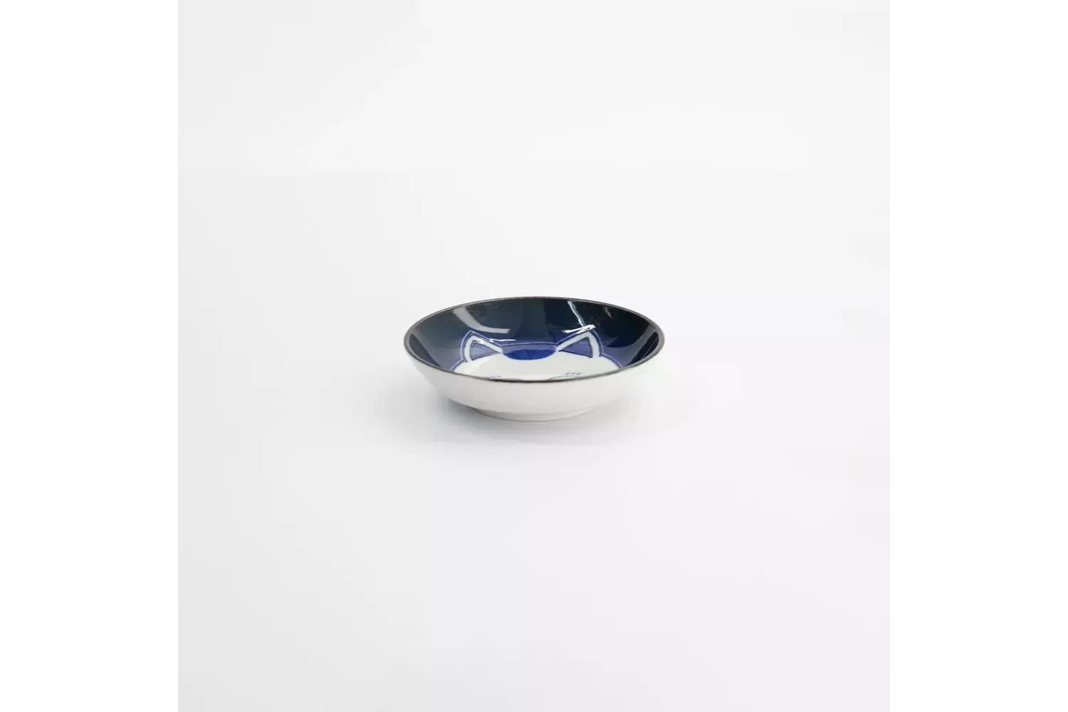 Tokyo Design Studio - Kawaii Round Sauce Dish Cat Neko 10.2x2.5cm F 6pcs