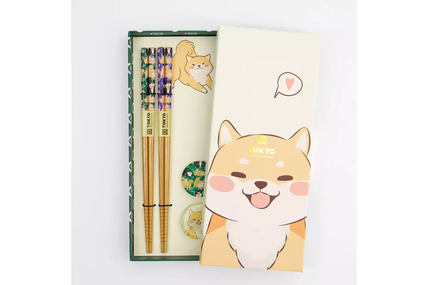 Tokyo Design Studio - Chopstick Giftset Chopstick and Rest/4 Shiba 10 sets