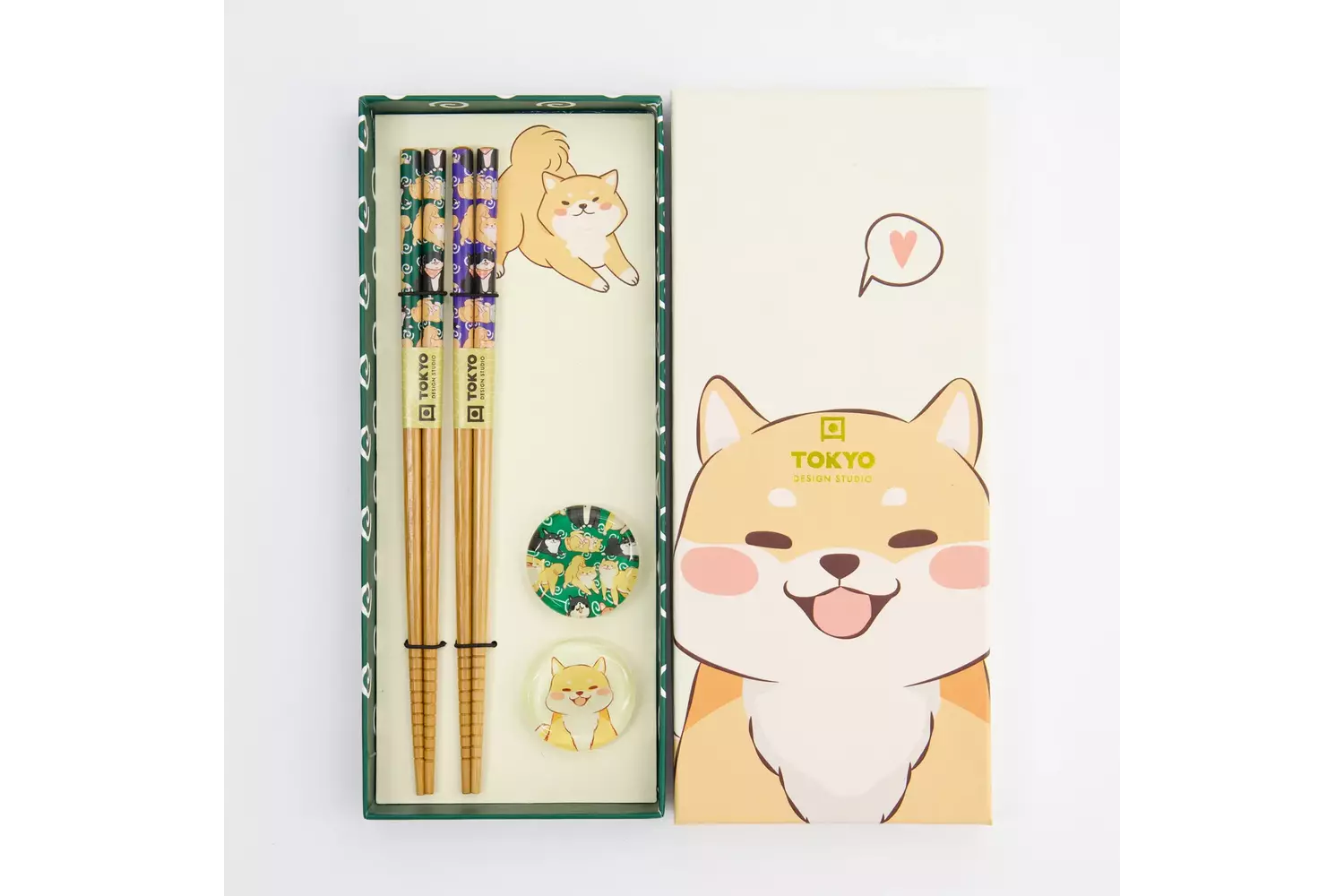Tokyo Design Studio - Chopstick Giftset Chopstick and Rest/4 Shiba 10 sets