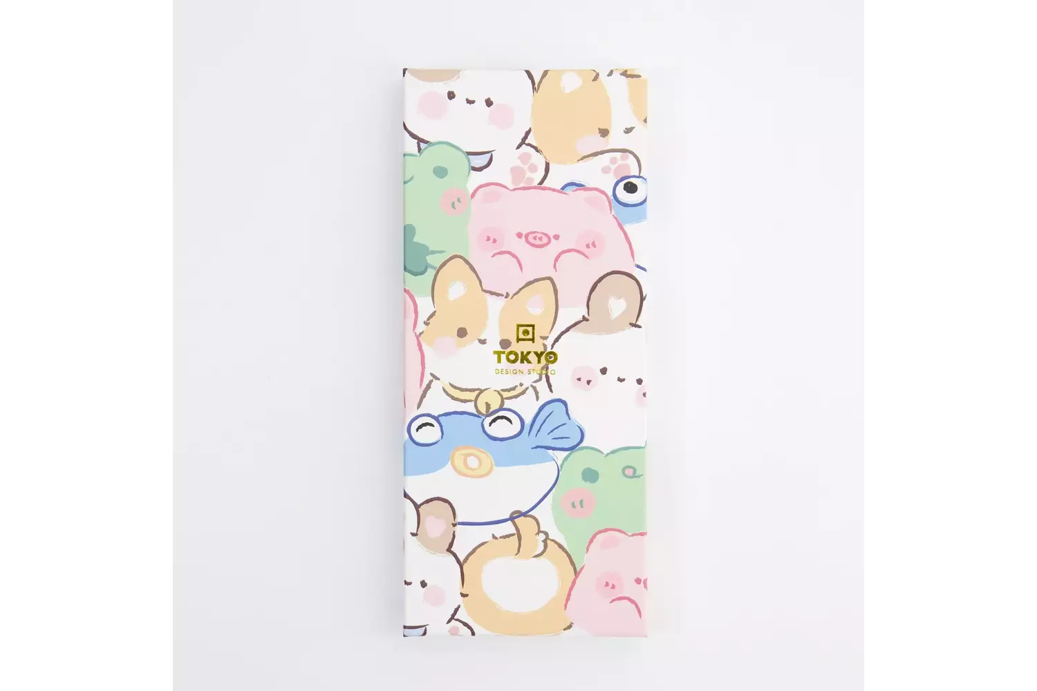 Tokyo Design Studio - Chopstick Giftset Chopstick and Rest/4 Kawaii Animals 10 sets