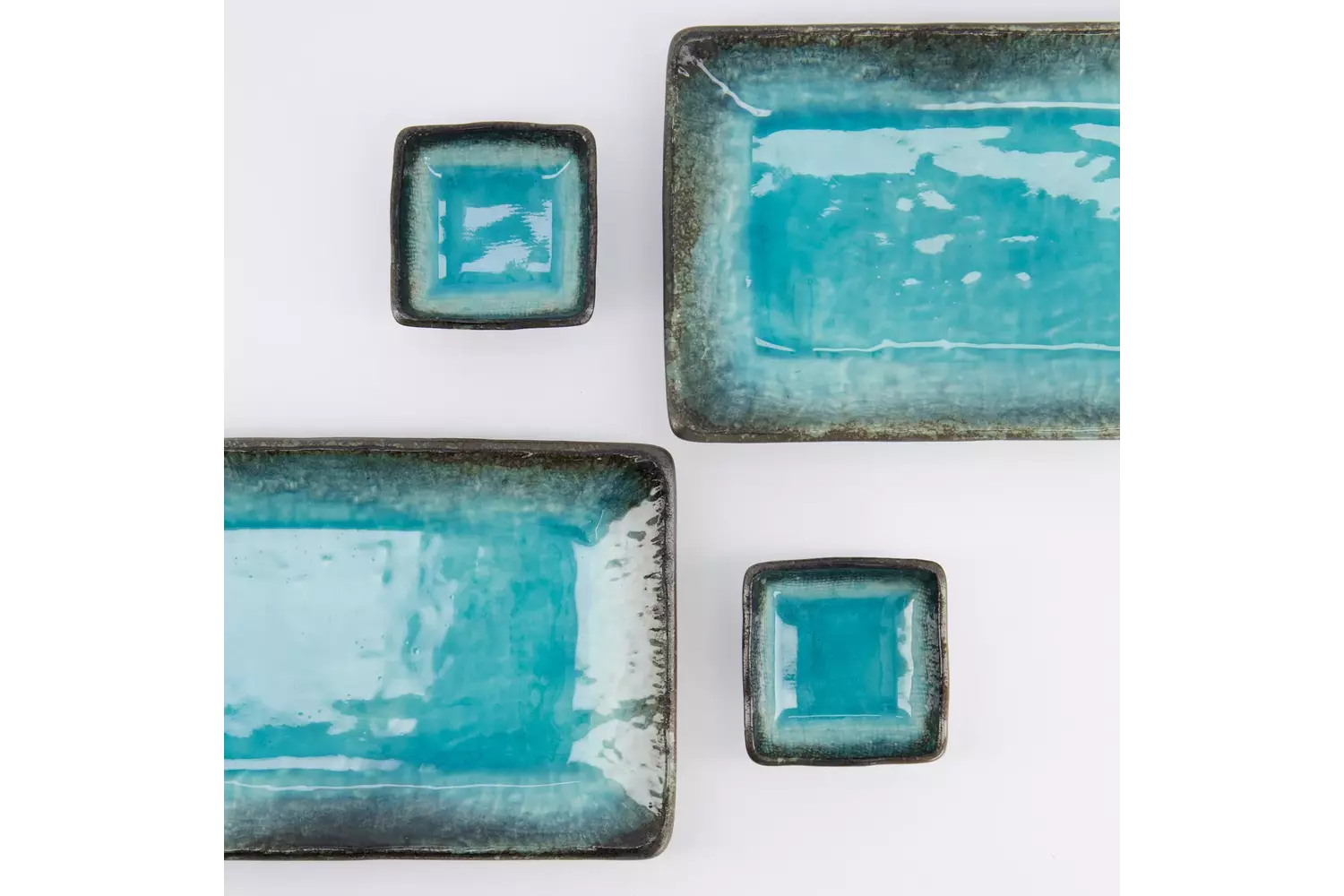 Tokyo Design Studio - Sushi Giftset Yamasaku Sky Blue 6pcs 21.5x14cm & 7.3x2.8cm 1 set