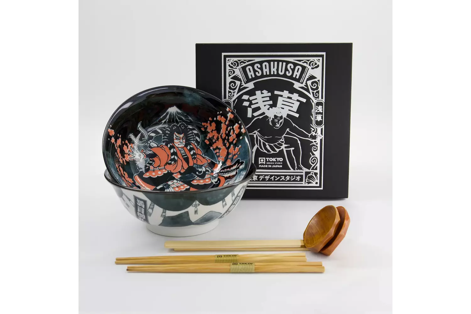 Tokyo Design Studio - Asakusa 6pcs. Ramen Giftset 20.5x8cm 1250ml. B  1 set