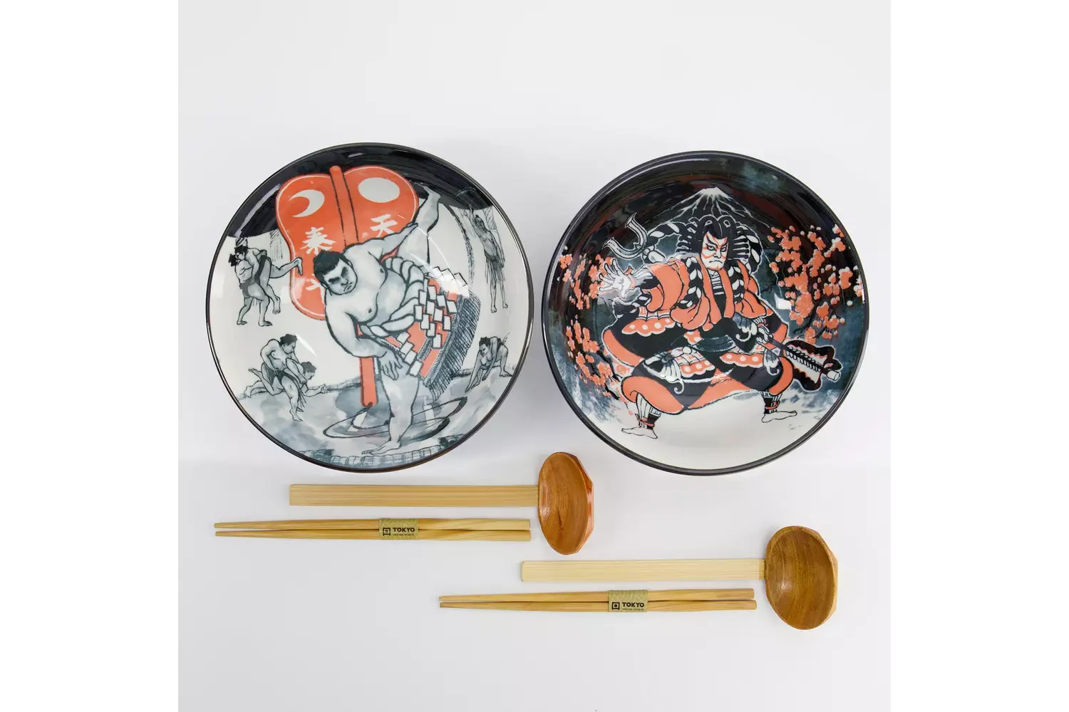 Tokyo Design Studio - Asakusa 6pcs. Ramen Giftset 20.5x8cm 1250ml. B  1 set