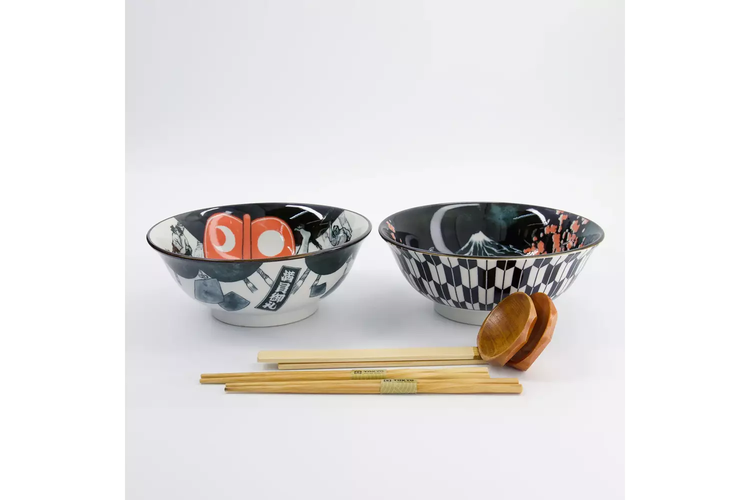 Tokyo Design Studio - Asakusa 6pcs. Ramen Giftset 20.5x8cm 1250ml. B  1 set