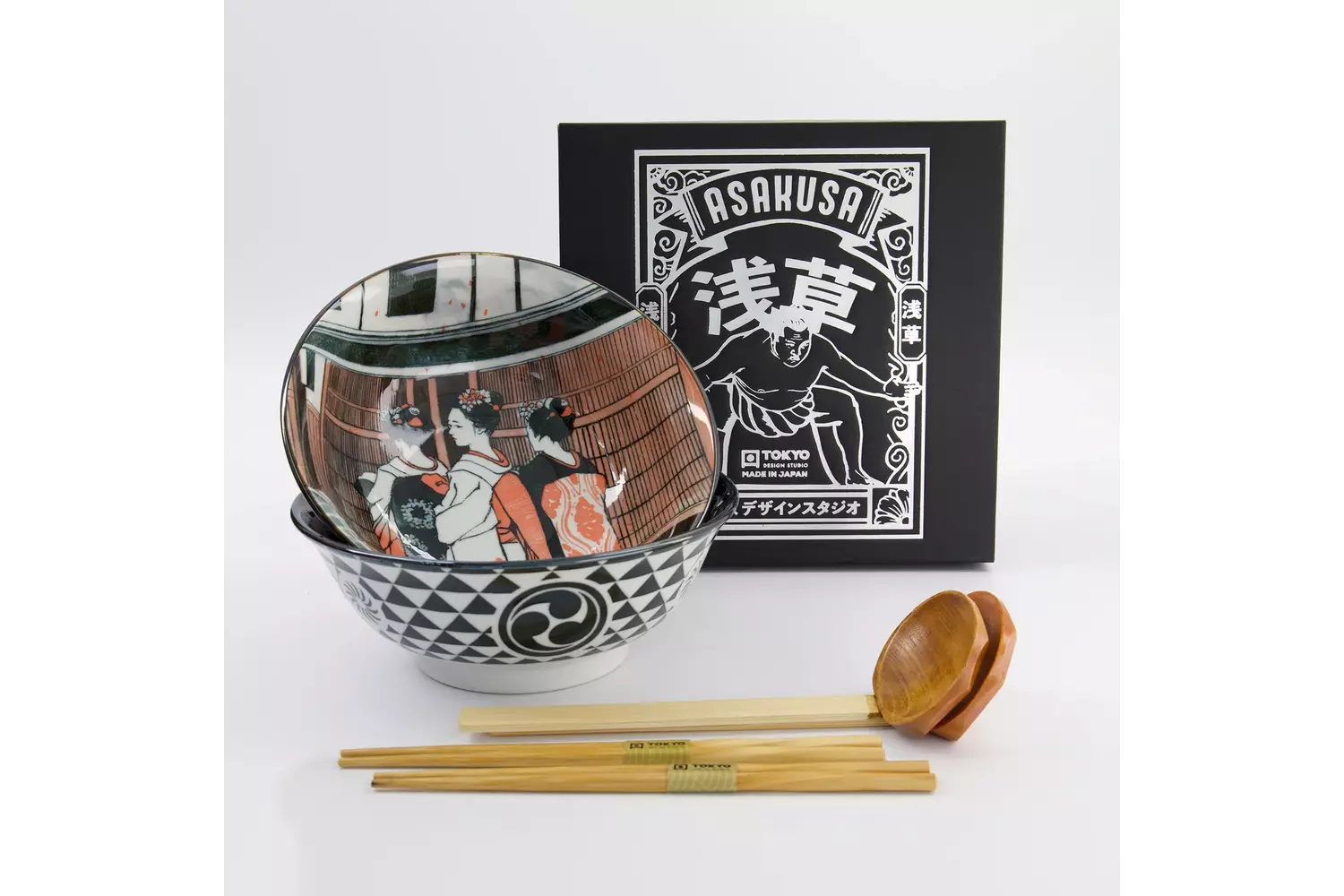 Tokyo Design Studio - Asakusa 6pcs. Ramen Giftset 20.5x8cm 1250ml C 1 set