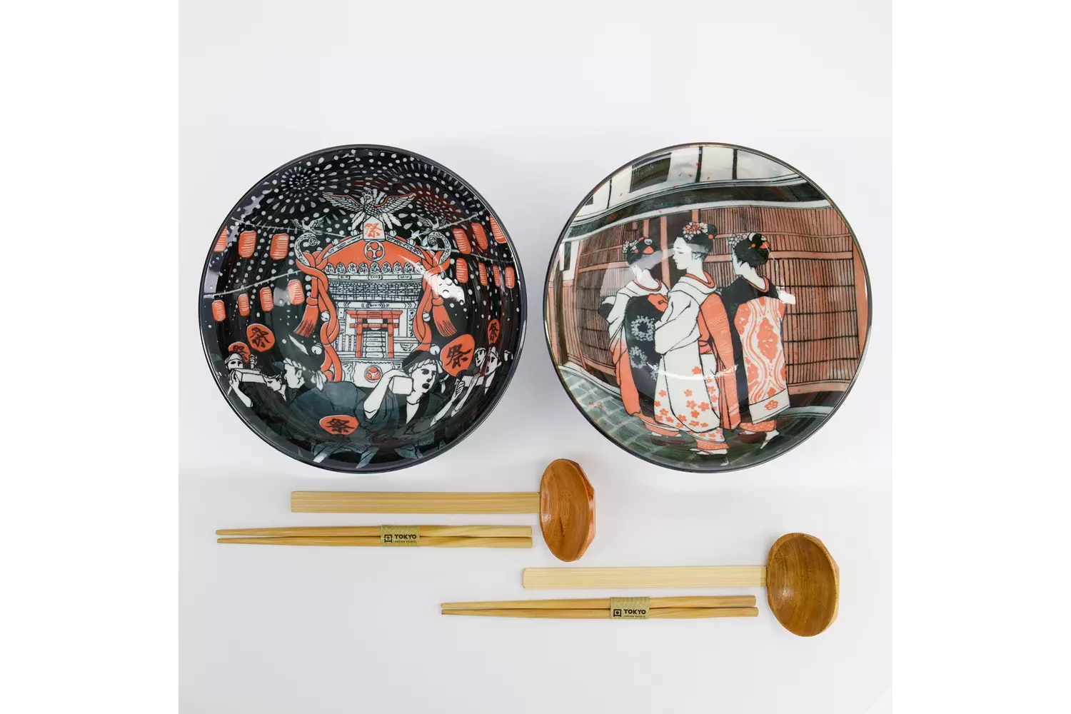 Tokyo Design Studio - Asakusa 6pcs. Ramen Giftset 20.5x8cm 1250ml C 1 set