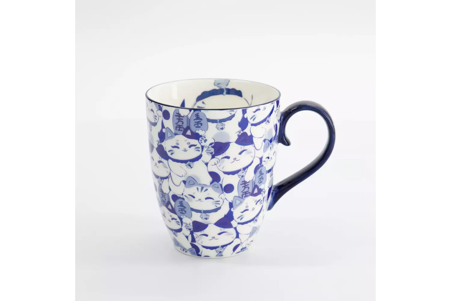 Tokyo Design Studio - Kawaii Blue Maneko Mug W/Giftbox 8.5x10.2cm 340ml 6pcs