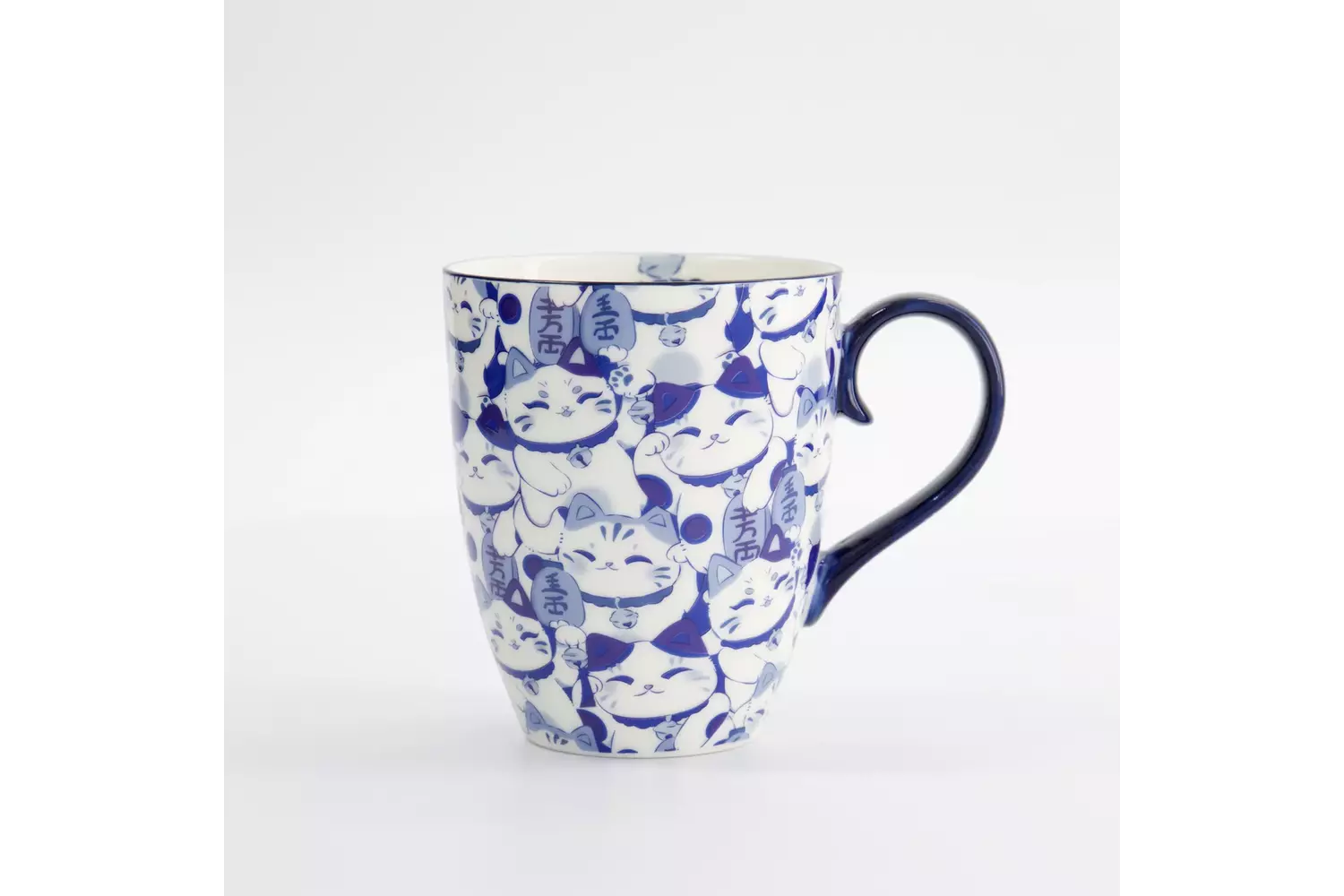 Tokyo Design Studio - Kawaii Blue Maneko Mug W/Giftbox 8.5x10.2cm 340ml 6pcs
