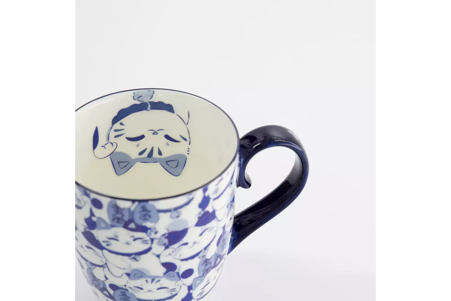 Tokyo Design Studio - Kawaii Blue Maneko Mug W/Giftbox 8.5x10.2cm 340ml 6pcs