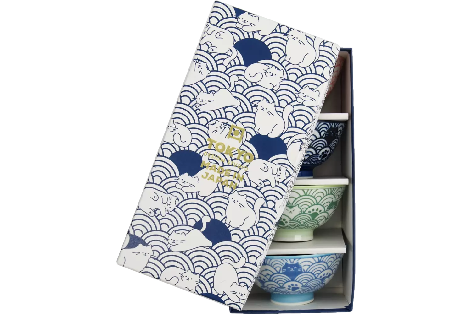 Tokyo Design Studio - Kawaii Bowls Giftset Anime Cat