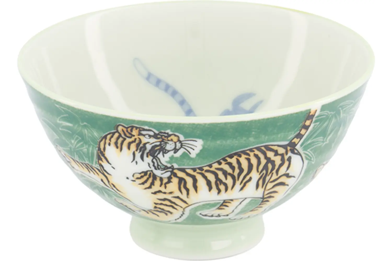 Tokyo Design Studio - Kawaii Rice Bowl Tiger Green 11.5x6cm. 300ml
