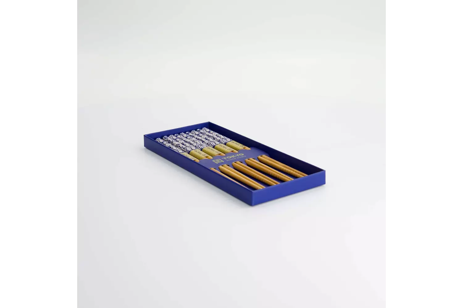Tokyo Design Studio - Chopstick Giftset/5 Neko Cat Blue AH-01 10 sets