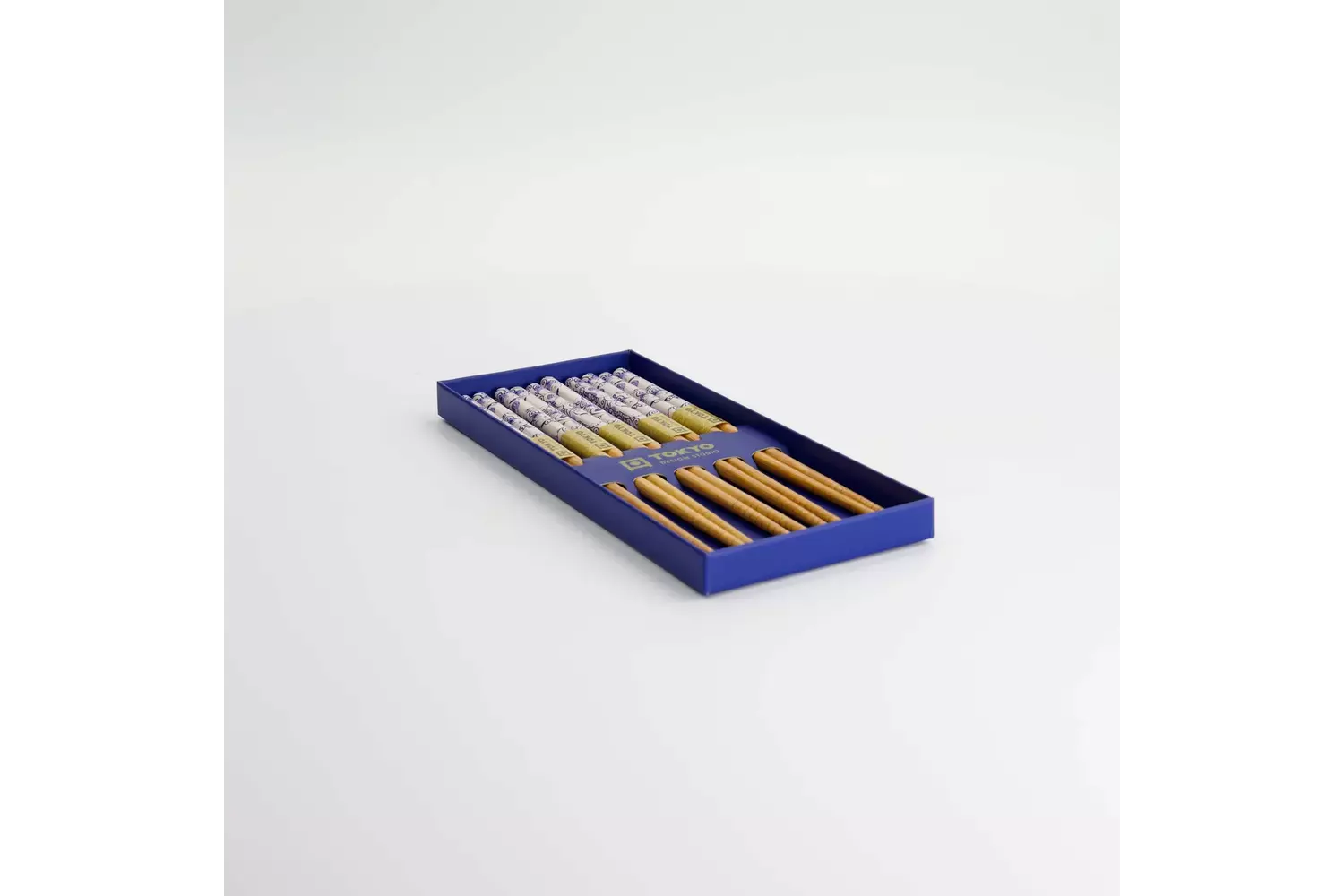 Tokyo Design Studio - Chopstick Giftset/5 Neko Cat Blue AH-02 10 sets