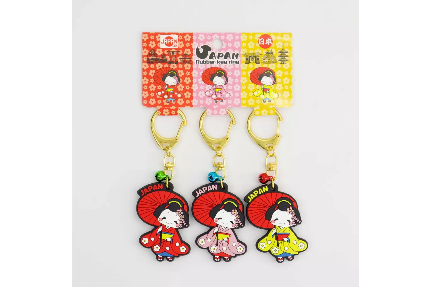 Tokyo Design Studio - Keychain Japan Geisha 3pcs 5 sets