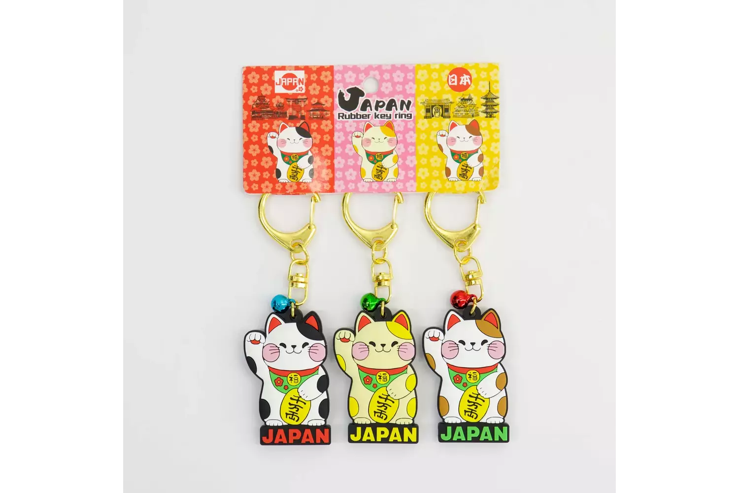 Tokyo Design Studio - Keychain Japan Lucky Cat  3pcs 5 sets