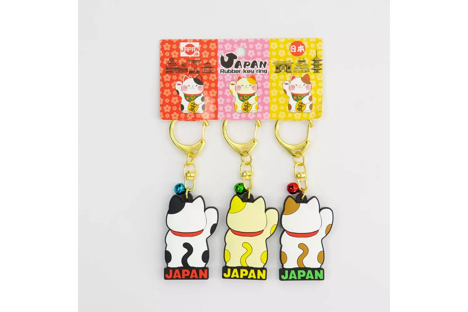 Tokyo Design Studio - Keychain Japan Lucky Cat  3pcs 5 sets