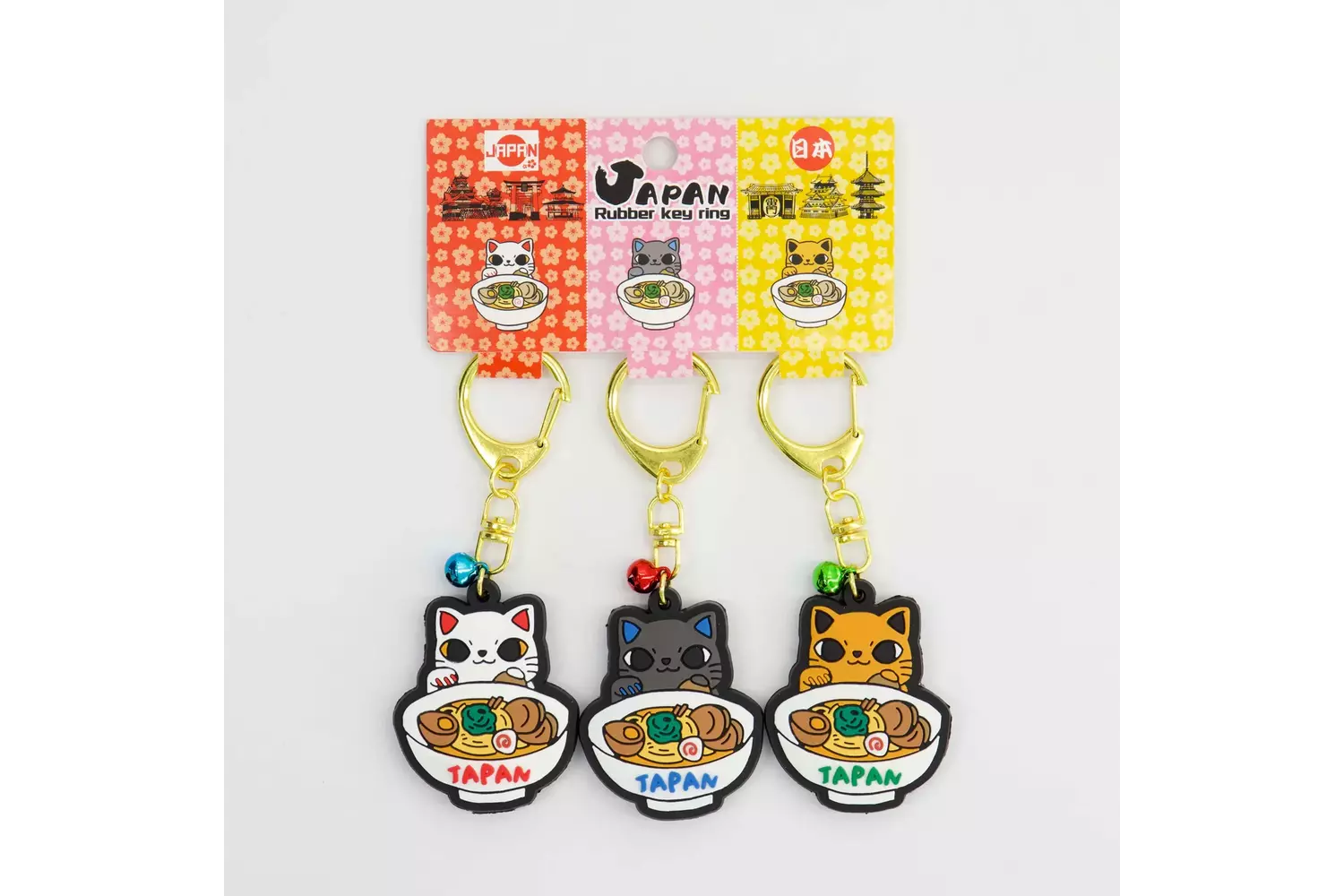 Tokyo Design Studio - Keychain Japan Cat Ramen 3pcs 5 sets