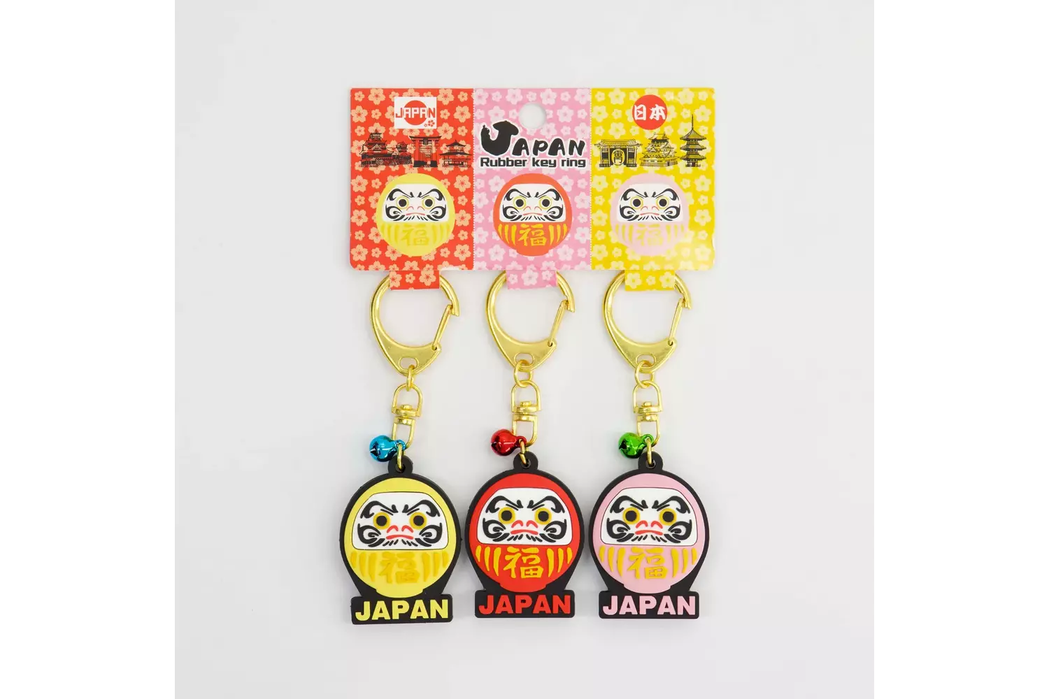 Tokyo Design Studio - Keychain Japan Daruma 3pcs 5 sets
