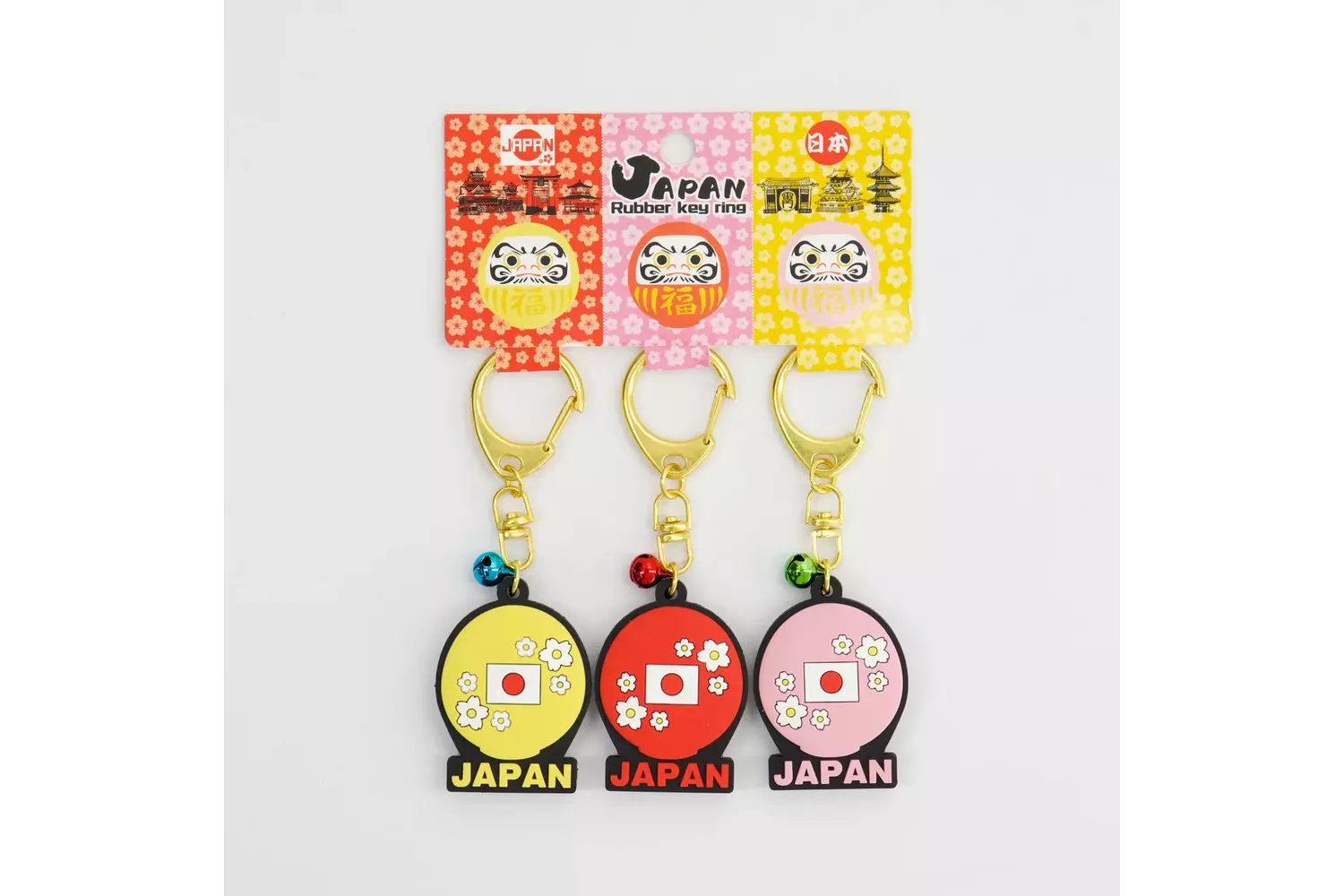 Tokyo Design Studio - Keychain Japan Daruma 3pcs 5 sets