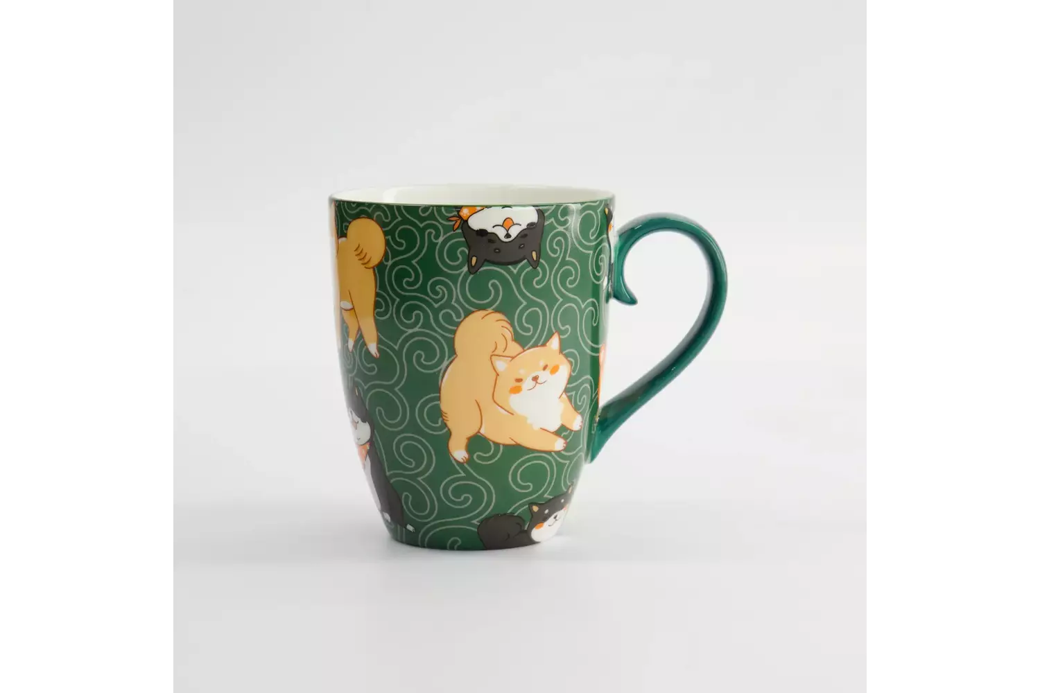 Tokyo Design Studio - Kawaii Shiba Mug W/Giftbox 8.5x10.2cm Green 340ml 6pcs