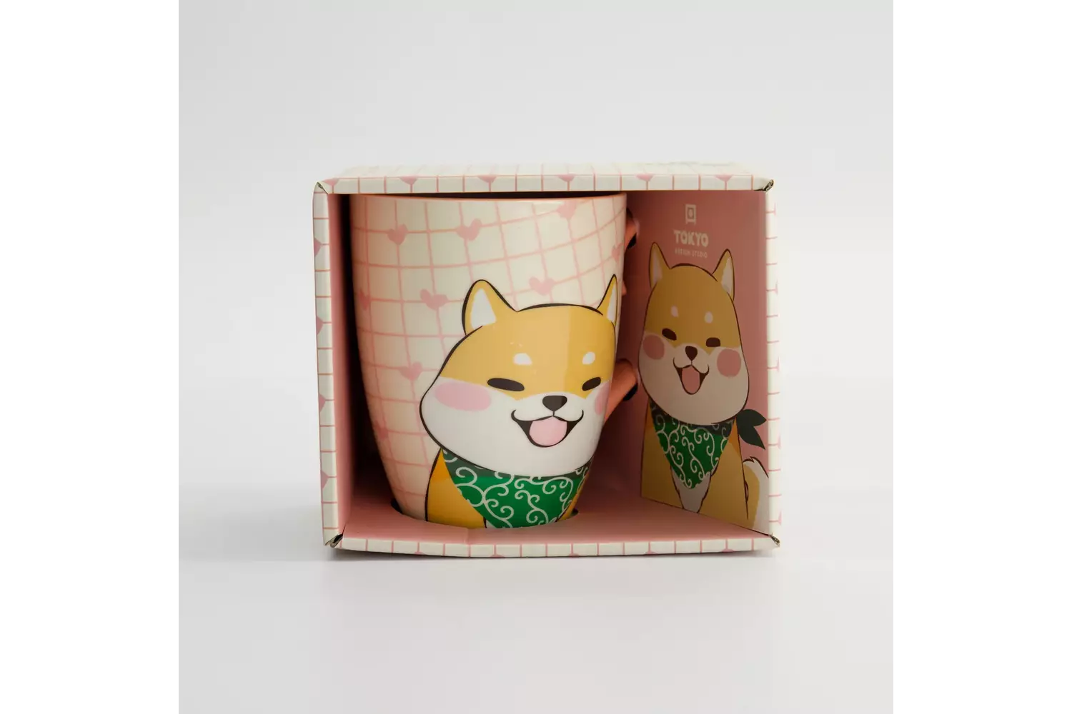 Tokyo Design Studio - Kawaii Shiba Mug W/Giftbox 8.5x10.2cm Pink 340ml 6pcs