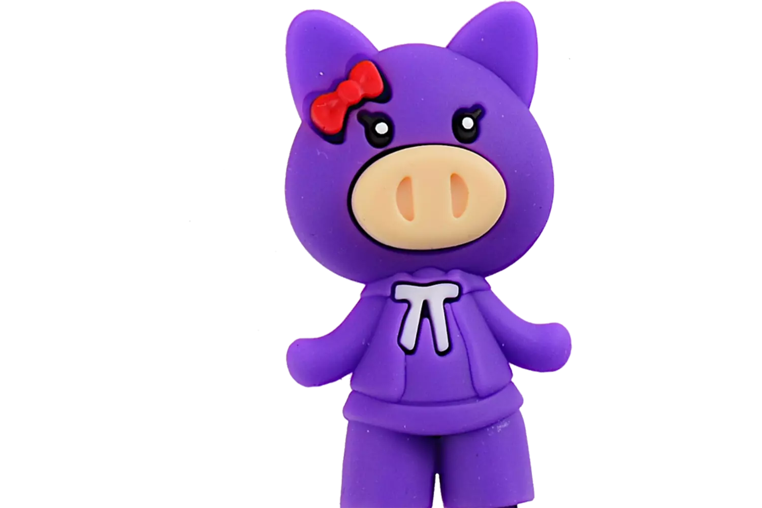 Tokyo Design Studio - Children Chopsticks Pig Girl Purple 22cm