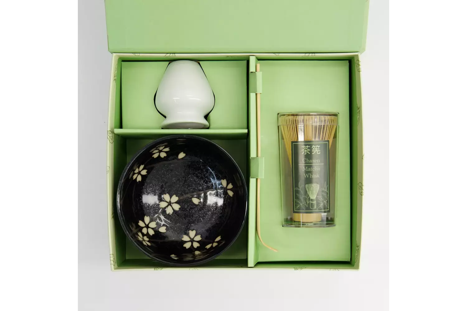 Tokyo Design Studio - Matcha Giftset Sakura Black 12.7x7cm 4pcs 1 set