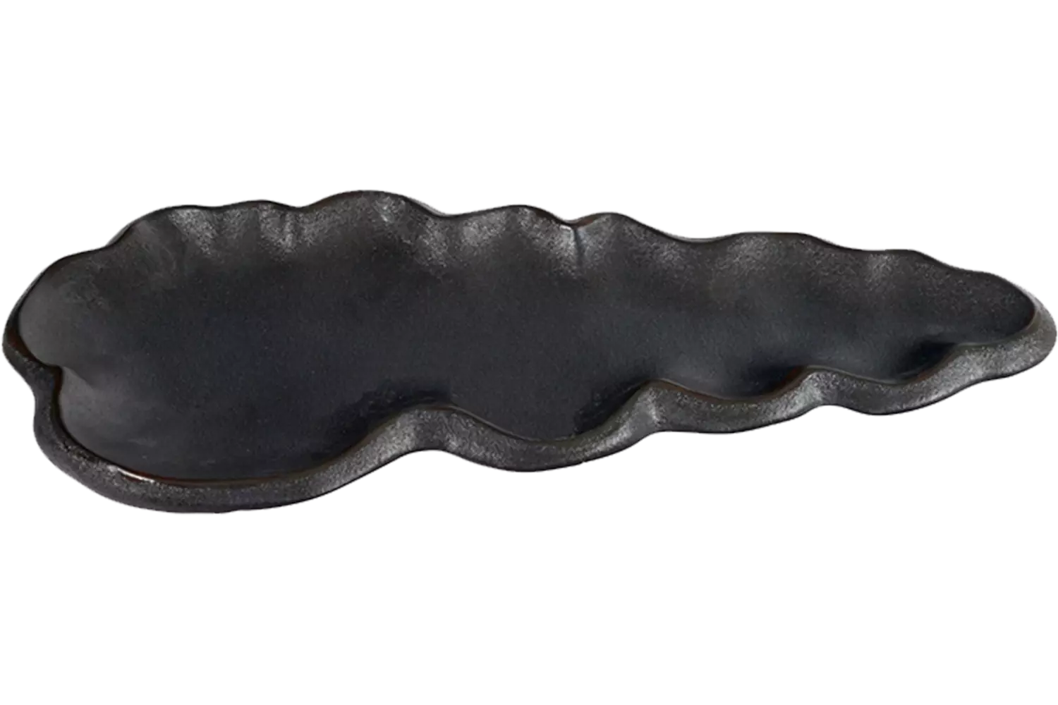 Tajimi Black Plate Cloud - 35.5x14.5x3cm