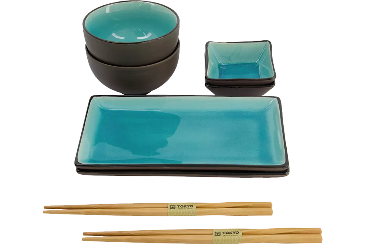 Tokyo Design Studio - Giftset Glassy Turquoise Blue