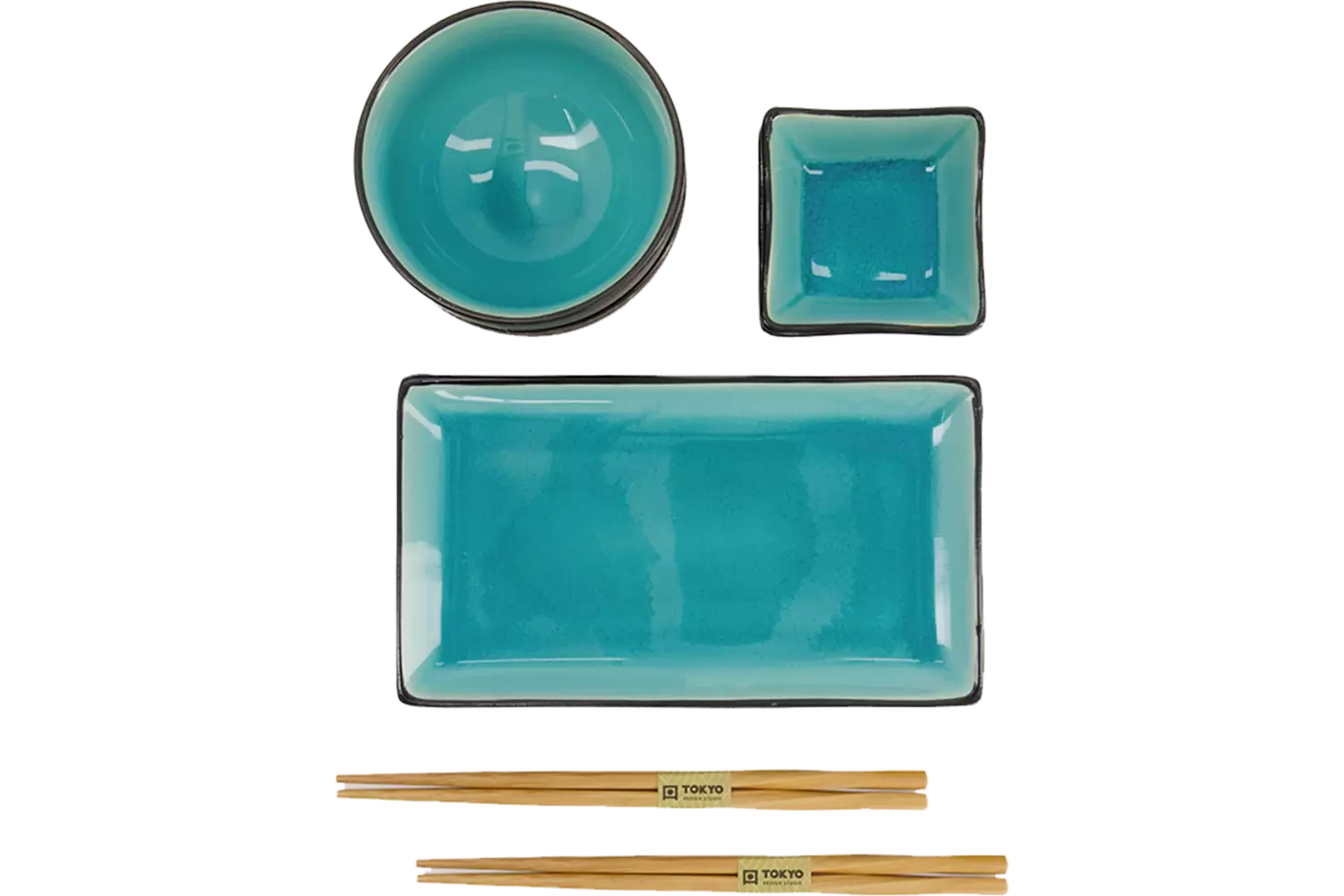 Tokyo Design Studio - Giftset Glassy Turquoise Blue
