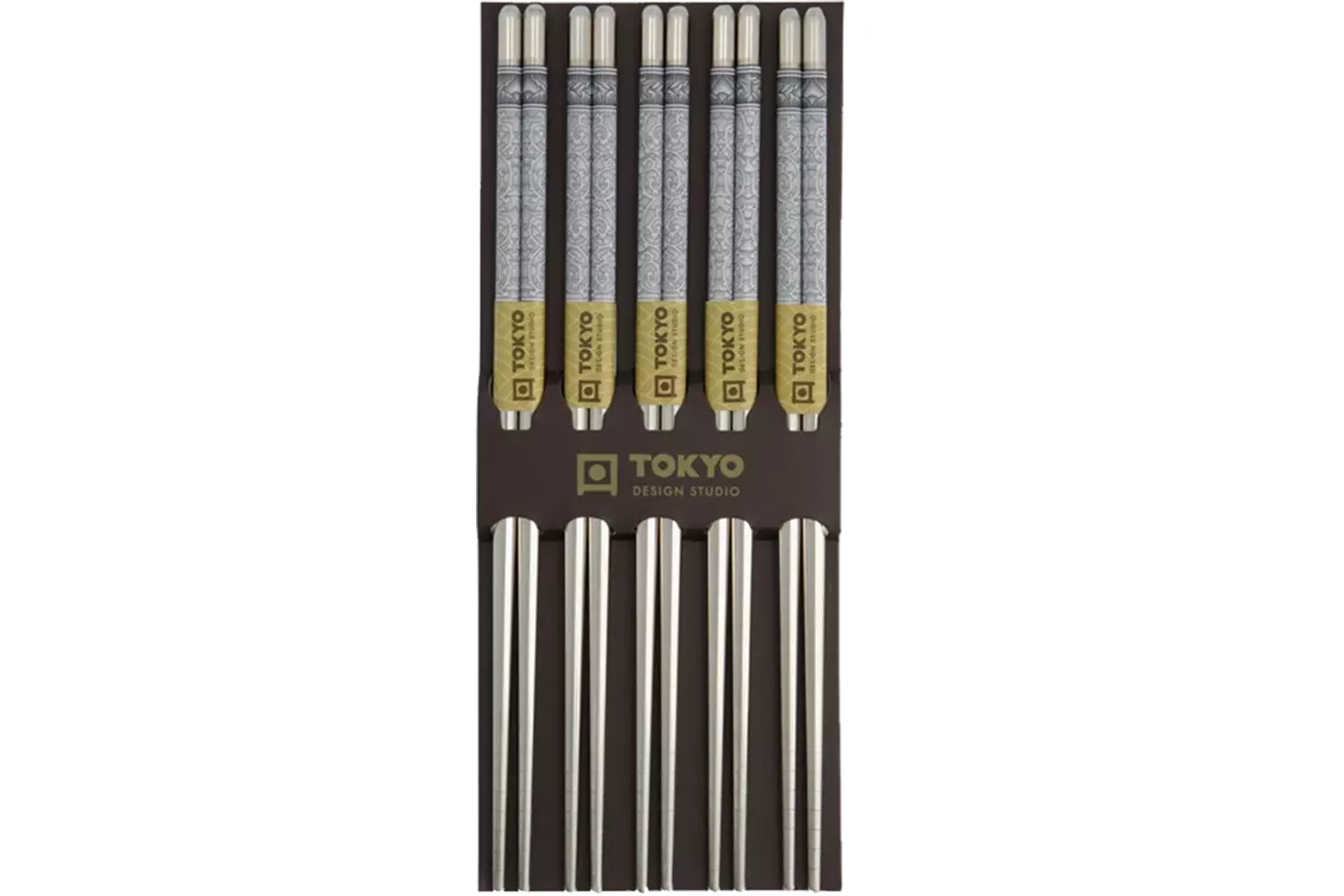 Tokyo Design Studio - Chopsticks SS Blue Karakusa 5 pair