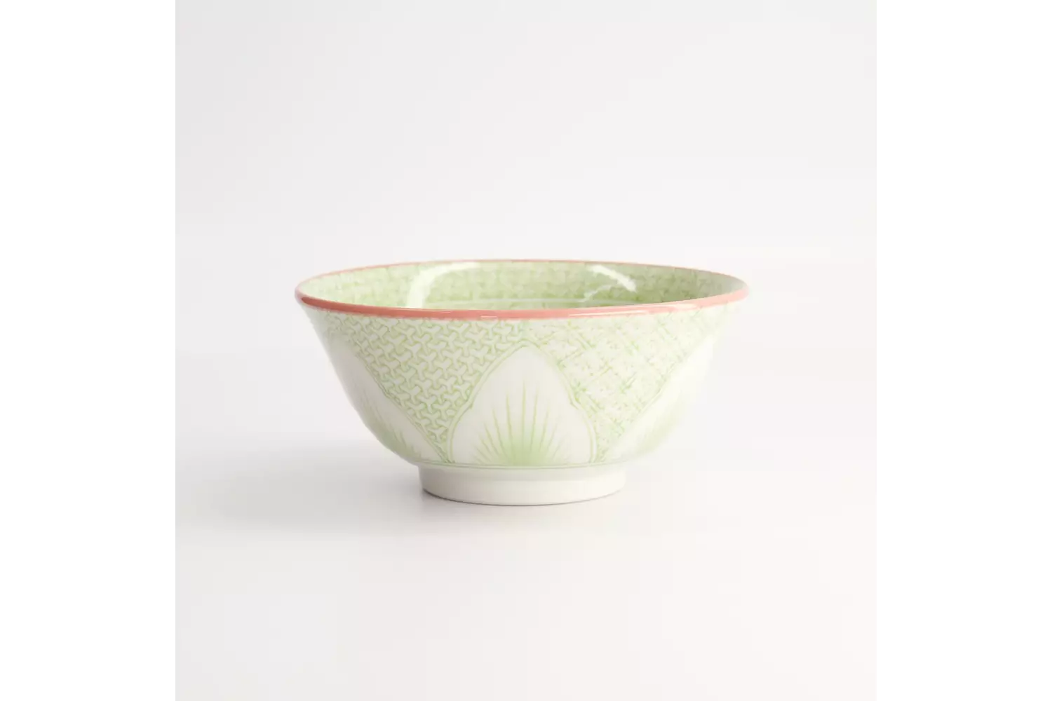 Tokyo Design Studio - Lily Flower Tayo Bowl 14.8x6.8 Green 550ml 6pcs.