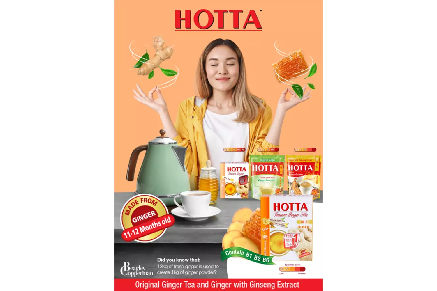 Poster - Hotta Ginger Tea