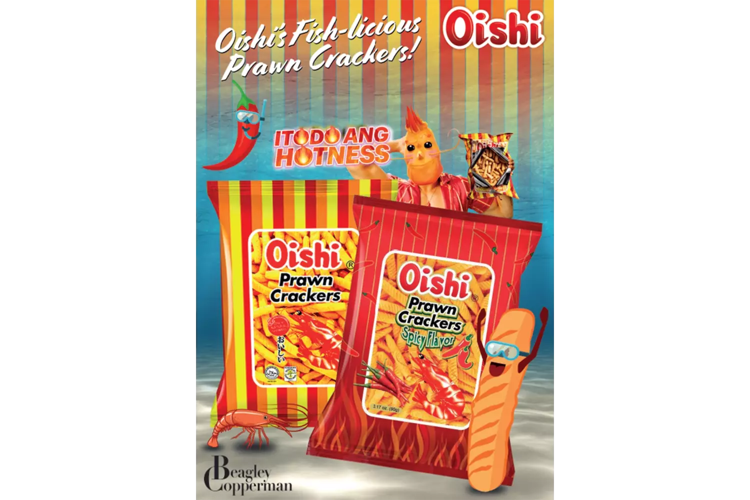 Poster - Oishi Prawn Crackers