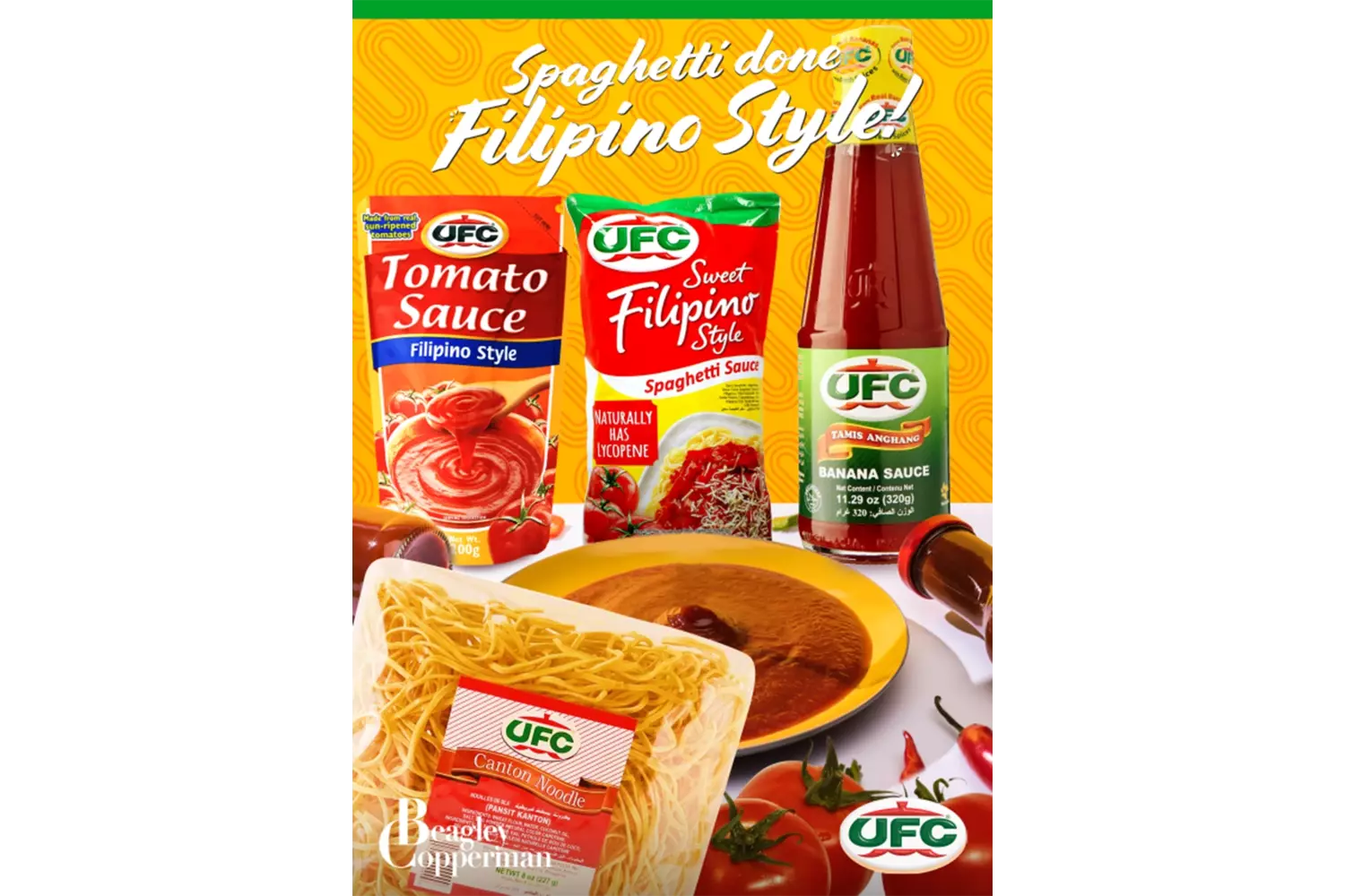 Poster - UFC Spaghetti Sauce + Canton Noodles