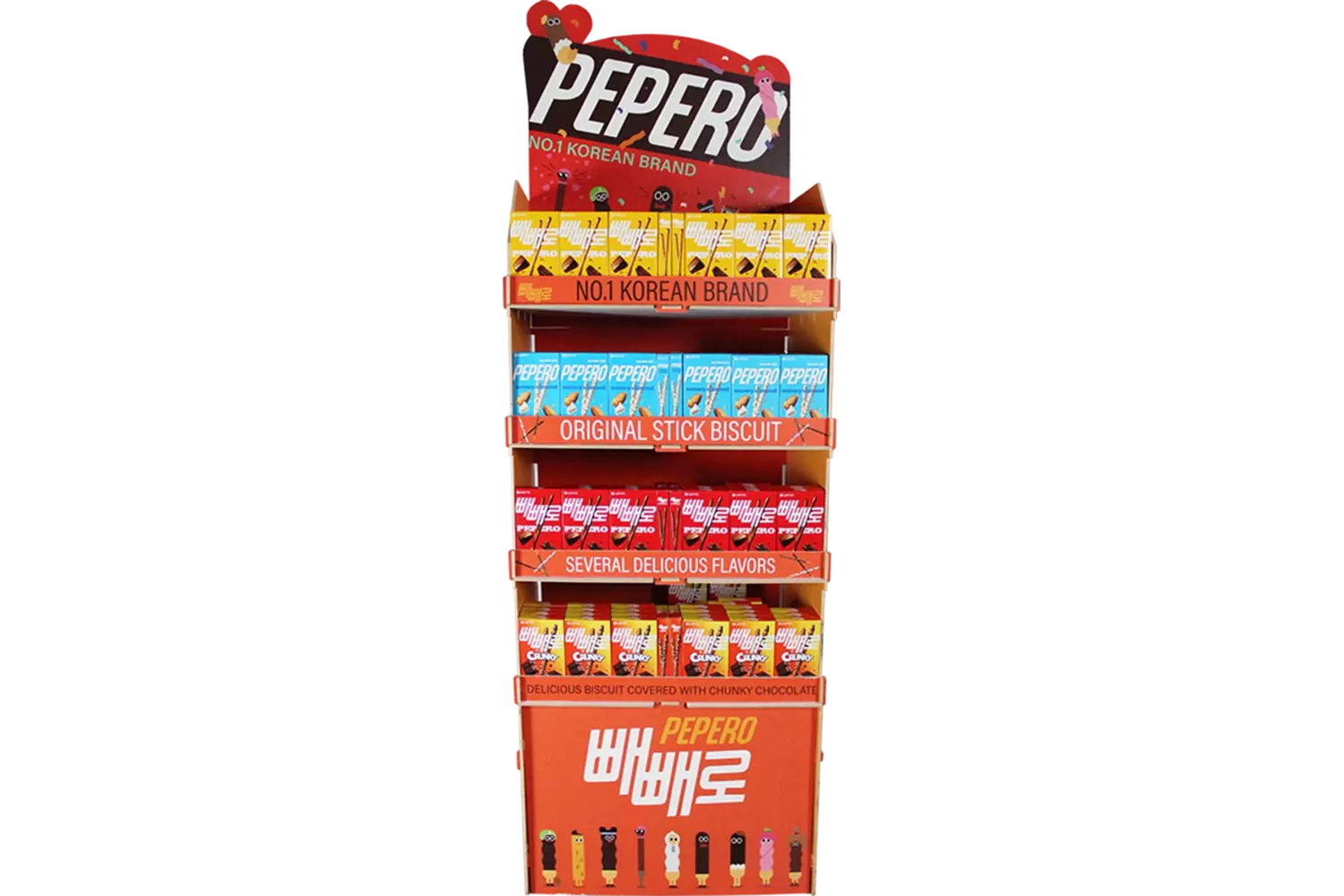Display - Pepero 182x61x42cm.